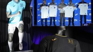 Honduras presentó sus cuatro uniformes para las eliminatorias rumbo al Mundial del 2026. FOTOS: Mauricio Ayala - Diario DIEZ
