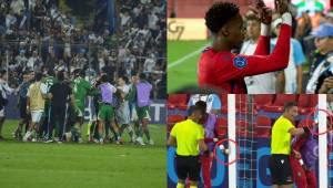El duelo entre Guatemala y Surinam culminó en caos, agresiones y empujones sobre la hierba del Estadio Manuel Felipe Carrera, en El Trébol, haciendo necesaria la entrada de las fuerzas de seguridad.