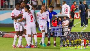 En imágenes el triunfo del Olimpia (3-2) sobre Real España en la cuarta jornada de las Triangulares del Torneo Clausura 2026 de la Liga Nacional de Honduras. FOTOS: Marvin Salgado
