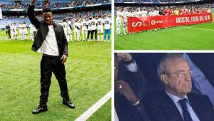 Vinicius Junior fue sorprendido este miércoles por compañeros y aficionados del Real Madrid en el duelo ante Rayo Vallecano disputado en el estadio Santiago Bernabéu.