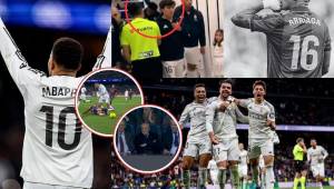 El hondureño no fue tomado en cuenta en el Bernabéu, Vinicius tuvo un mal gesto al final del partido y el VAR se lavó las manos en el triunfo del Real Madrid ante Levante