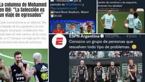 Muchos medios argentinos se encuentran al pendiente de lo que será el duelo amistoso entre Honduras y Argentina.