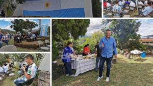 Una verdadera fiesta montaron los argentinos al estilo de su país en Honduras.