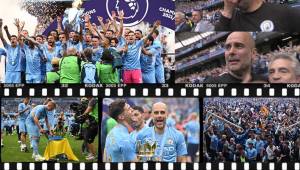 El Manchester City revalidó su título de la Premier League luego de una espectacular remontado sobre el Aston Villa (3-2) y los aficionados invadieron el campo para celebrar el campeonato.