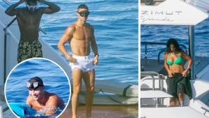 Cristiano Ronaldo disfruta de sus vacaciones mientras su futuro está en el aire. Georgina Rodríguez ha deslumbrado con su cuerpazo. (FOTOS: The Sun).