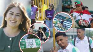 El estadio Excélsior se viste de gala: hermoso tifo del Platense, el gesto de Alexy Vega y las bellas mujeres que enamoran en Puerto Cortés. Foto: Neptalí Romero.