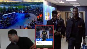 Estas son las imágenes antes del partido del Real Madrid contra Manchester City. Florentino Pérez tuvo un gesto con sus jugadores.