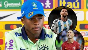 El joven jugador de Brasil, eligió entre Cristiano Ronaldo y Lionel Messi.