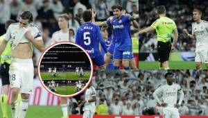 EN FOTOS: Getafe silenció al Bernabéu, el golazo de Satriano, la terrible agresión de Rudiger, jugador del Real Madrid es expulsado por primera vez y el error del VAR.