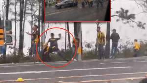 Supuestos aficionados del Motagua atacan a disparos a barra del Real España y le impiden llegar a la final de ida