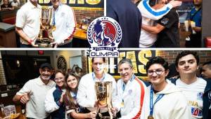 La alegría de la conquista del título 40 fue una locura para los jugadores y junta directiva en su cena privada tras ganar la corona al Marathón.