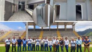 Las autoridades el Comité Pro mejoramiento del estadio Marcelo Tinoco realizaron una inversión de cerca de 800 mil lempiras en la construcción de dos modernas áreas de sanitarios. (FOTOS: HENRY SOSA)
