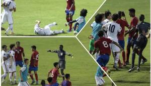 Puñetazos y patadas por todos lados: Estados Unidos vs Costa Rica acabó con tremenda bronca en el Estadio Morazán
