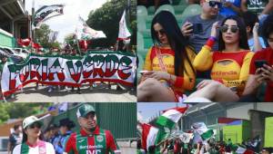 La Furia Verde puso el ambiente y hermosas chicas derrocharon su belleza: las mejores postales que dejó la previa del derbi sampedrano entre Marathón y Real España.