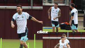 Argentina entrenó a todo vapor: El LENTE DIEZ captó el último entreno de la campeona del mundo en Houston, Texas.