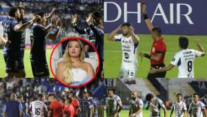 Futbolista se fue expulsado al minuto 8 del partido, Motagua se divirtió con Alianza FC en la ida de los cuartos de final de la Copa Centroamericana y chica rubia se robó las miradas.