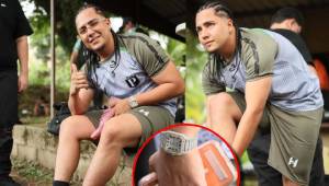 Davis Flow llegó con miles de dólares a su primer entrenamiento con la camiseta de Platense, club de la Primera División de Honduras: así fue captado el tiktoker por LENTE DIEZ.