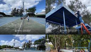 ¡A toda marcha! CONDEPOR ya está trabajando en la renovación de las canchas de tenis de la Villa Olímpica para los Juegos CODICADER 2026.