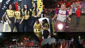 ¡Ambientazo afuera del Estadio Nacional Chelato Uclés! Dos sorpresas en Olimpia, la chica de la moto y la Ultra Fiel hizo un ambientazo espectacular.