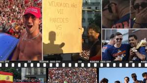 El rocorrido de la selección española hasta la mítica Plaza de Cibeles en Madrid donde se reunieron con miles de aficionados para festejar por todo lo alto la segunda Copa del Mundo de su historia tras vencer a Argentina.
