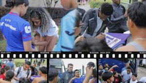 La Selección de Honduras fue arropada por los aficionados hondureños que llegaron a darle el aliento en su preparación para enfrentar el sábado ante Argentina. Recibieron una visita especial y Keylor Figueroa ya se está convirtiendo en ídolo de los más jóvenes.
