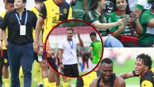 Real España salió sonriente del Yankel Rosenthal tras empatar el clásico con un hombre menos; un partido marcado por la polémica, golazos y los golpes de un jugador cuando se fue expulsado. Las imágenes son imperdibles.