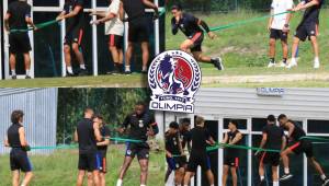 Con dos futbolistas de regreso: así fue el entreno de Olimpia previo a su debut ante Lobos UPNFM en el Apertura 2026 de la Liga Nacional de Honduras.