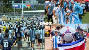 ¡Qué lindo ambientazo en el Hard Rock Stadium! La marea Albiceleste, los infiltrados de Centroamérica, las bellezas de Argentina en tremendo fiestón.