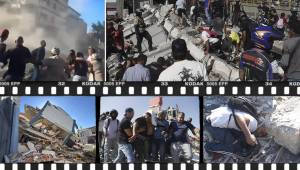 Edificios derrumbados y personas sin vida ha provocado un fuerte sismo que se reportó esta mañana en Colombia.