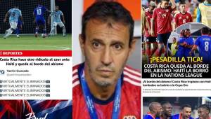 ¡Sin piedad! Así reaccionan los medios costarricenses luego de la nueva derrota de la selección frente a Haití en la Concacaf Nations League. Señalan al entrenador que podría reemplazar al argentino Fernando Batista.