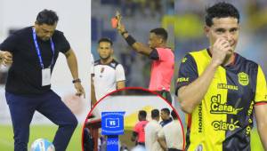 Real España fue frenado por Independiente en un partido donde se quedó con 10 jugadores y el árbitro fue protagonista, pero el FVS-VAR le salvó el trabajo.