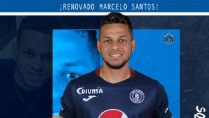 El experimentado defensor, Marcelo Santos seguirá defendiendo los colores del Azul Profundo por dos torneos.