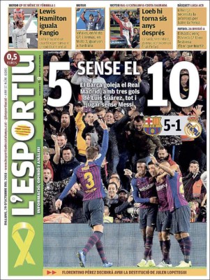 Portadas: La prensa 'atiza' al Real Madrid de Julen Lopetegui tras el clásico