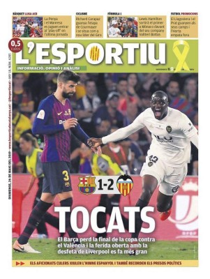 La prensa mundial resalta en sus portadas el nuevo fracaso del Barcelona
