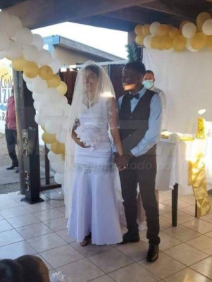 Las fotos exclusivas de la boda del futbolista de Olimpia 'Flecha' Bernárdez con su novia Gabby Corea