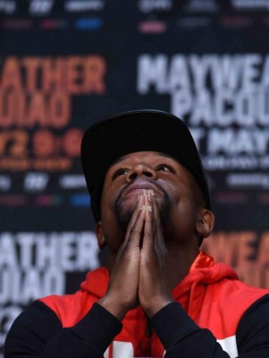 La mejores imágenes previo a la pelea del siglo