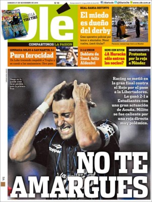 Las mejores portadas de este sábado de clásico 21 de noviembre de 2015