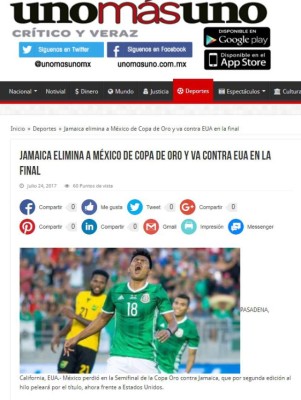 ¡Pobre Osorio! Así reacciona la prensa mexicana luego de ser eliminados de Copa Oro
