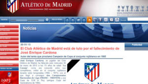 José Enrrique 'La Coneja' Cardona murió este miércoles y el Atlético de Madrid se ha solidarizado con su familia.