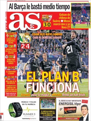 Las portadas de hoy se rinden ante el Real Madrid Y Barcelona