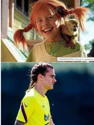 El nuevo look de Griezmann, protagonista de los memes en el Barcelona-Real Sociedad