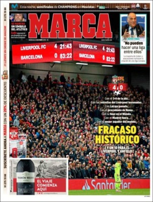 ¡Bochorno histórico! Las portadas de la prensa que ridiculiza al Barcelona