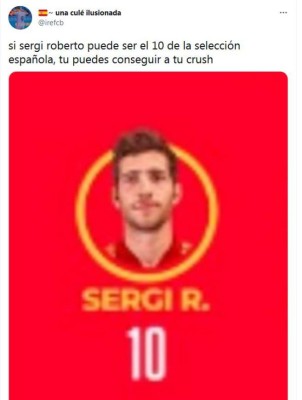 La Selección de España ya dio las dorsales de los jugadores y los memes no perdonaron a Sergi Roberto