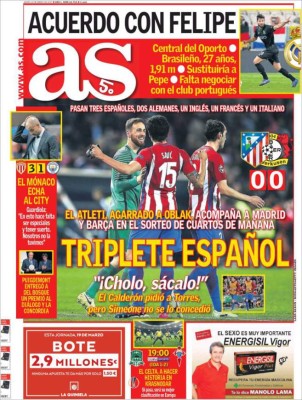 Portadas de Hoy: Jorge Luis Pinto va por los 6 puntos