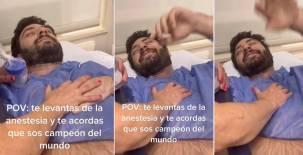 ¿El aficionado más fiel? Se despertó de la anestesia en un hospital cantando la canción de Argentina: ‘‘Muchachos...’’