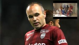 La foto familiar de Andrés Iniesta que ha causado la polémica en las redes sociales.