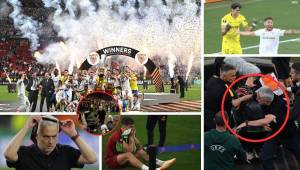 La pelea de Mourinho con el VAR y su molestia en la ceremonia de premiación, Dybala lloró como niño; Bono y Montiel sentenciaron la Europa League como en Qatar.