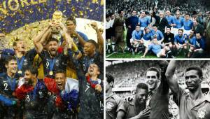 En la historia de los mundiales de fútbol sólo Italia y Brasil han logrado levantar la <b>Copa </b>del <b>Mundo </b>de manera consecutiva.