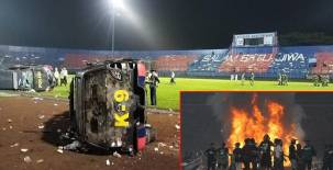 Horripilante: Un total de 127 muertos deja una guerra de aficionados durante un partido en Indonesia