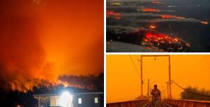 Catastrófico y parece el fin de mundo. Incendios forestales en Chile no ceden y dejan ya 22 muertos y cientos de heridos. Las imágenes son desgarradoras. FOTOS: AFP